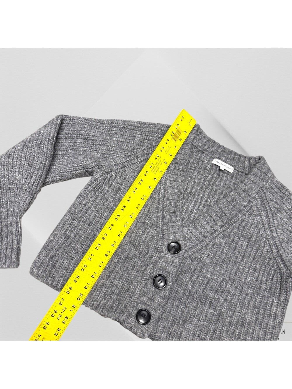 Rebecca Minkoff Zoya Cardigan Zoya Cardigan in Gray S Small - Picture 8 of 10
